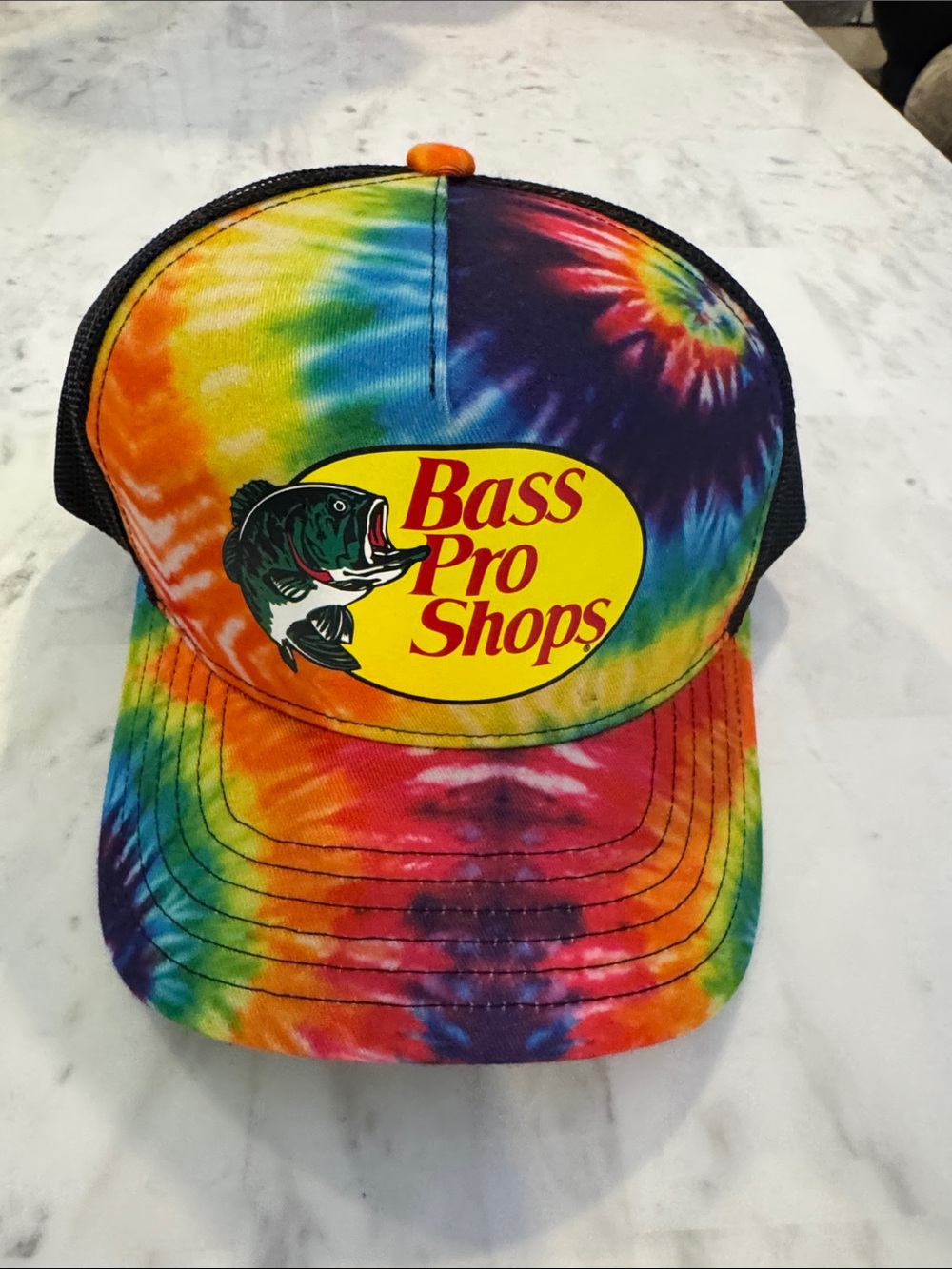 Bass Pro Shops Multicolor Tie-Dye Trucker Hat